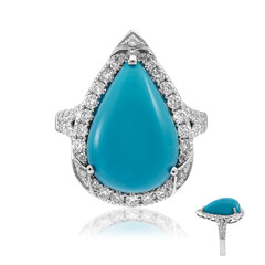 Anillo en oro con Turquesa bella durmiente
