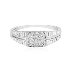 Anillo de hombre en plata con Diamante I2 (I)