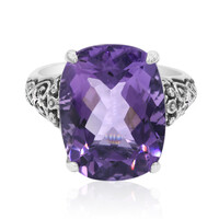 Anillo en plata con Amatista
