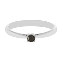Anillo en plata con Diamante negro