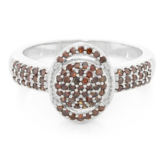 Anillo en plata con Diamante fantasía