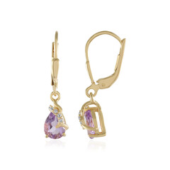 Pendientes en plata con Amatista Rosa de Francia