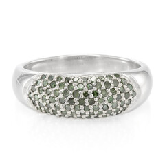 Anillo en plata con Diamante fantasía