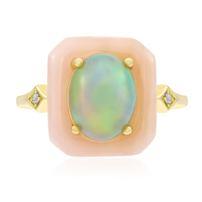 Anillo en oro con Ópalo rosa (CIRARI)