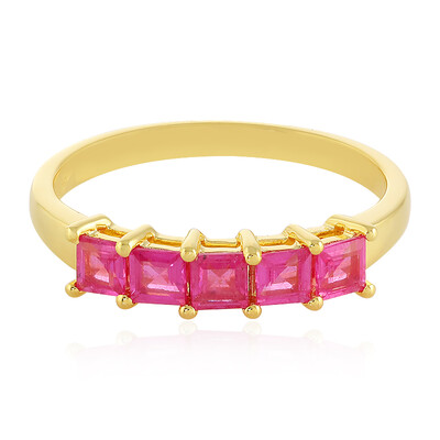 Anillo en plata con Zafiro rosa de Madagascar