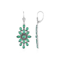 Pendientes en plata con Ónix verde (Desert Chic)