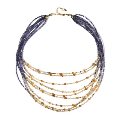 Collar en plata con Iolita (Riya)