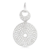Colgante en plata con Topacio blanco