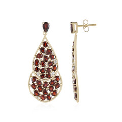 Pendientes en plata con Granate de Mozambique