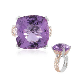 Anillo en plata con Amatista Rosa de Francia (Gems en Vogue)