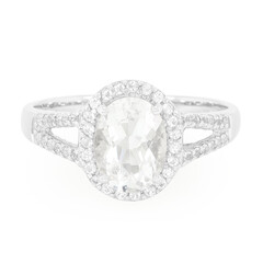 Anillo en plata con Petalita