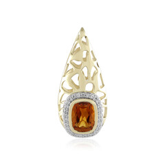 Colgante en oro con Citrino de Madeira (Ornaments by de Melo)