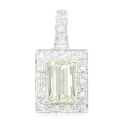Colgante en plata con Cuncita amarillo canario