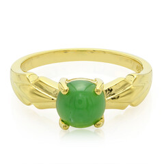 Anillo en plata con Crisoprasa imperial