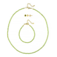 Set en plata con Peridoto