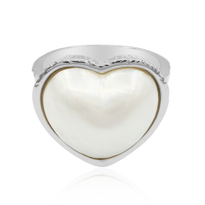 Anillo en plata con Perla Mabe (TPC)