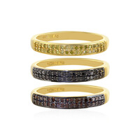 Anillo en plata con Diamante negro