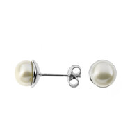 Pendientes en plata con Perla