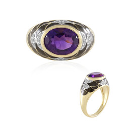 Anillo en plata con Amatista (Adela Silber)