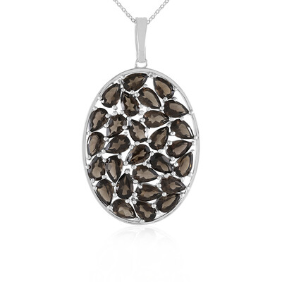 Collar en plata con Cuarzo ahumado