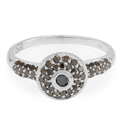 Anillo en plata con Diamante fantasía