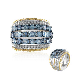 Anillo en plata con Aguamarina de Tanzania (Gems en Vogue)