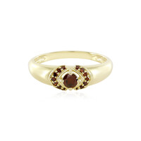 Anillo en oro con Diamante rojo PK