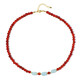 Collar en plata con Ónix rojo