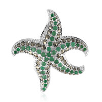 Colgante en plata con Esmeralda de Zambia (Annette classic)