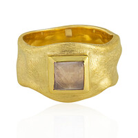 Anillo en plata con Cuarzo rosa