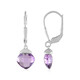Pendientes en plata con Amatista