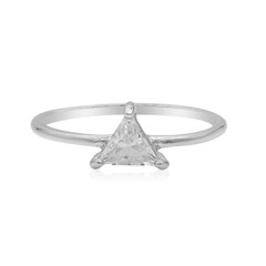 Anillo en plata con Topacio blanco