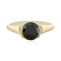 Anillo en oro con Diamante negro