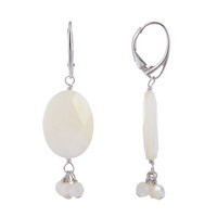 Pendientes en plata con Nácar
