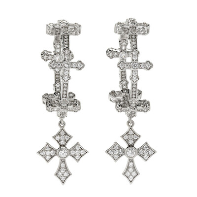 Pendientes en plata con Zircón (Dallas Prince Designs)