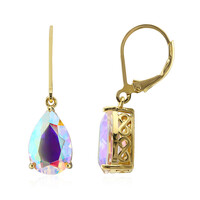 Pendientes en plata con Cuarzo Rayo de luna