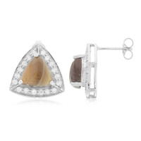 Pendientes en plata con Ágata de Botsuana