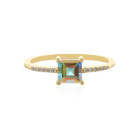 Anillo en plata con Topacio Rayo de Luna