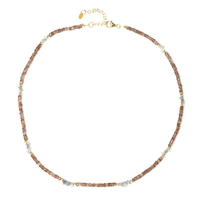 Collar en plata con Hematita plateada