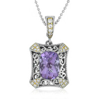 Collar en plata con Amatista Rosa de Francia (Dallas Prince Designs)