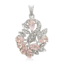 Colgante en plata con Turmalina cuprífera rosa