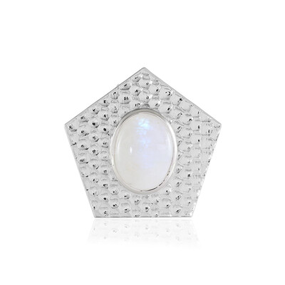 Colgante en plata con Piedra de Luna arcoíris (MONOSONO COLLECTION)