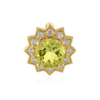 Colgante en plata con Quarzo limón