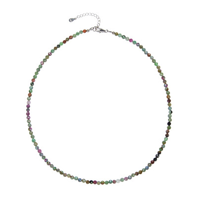 Collar en plata con Rubi fucsita