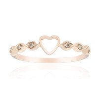 Anillo en oro con Diamante rosa de Francia de Argyle SI1