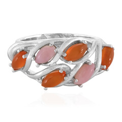 Anillo en plata con Cornalina
