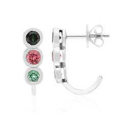Pendientes en plata con Turmalina rosa de Brasil (Pallanova)