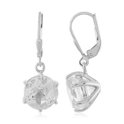 Pendientes en plata con Cuarzo blanco