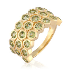 Anillo en plata con Peridoto (de Melo)