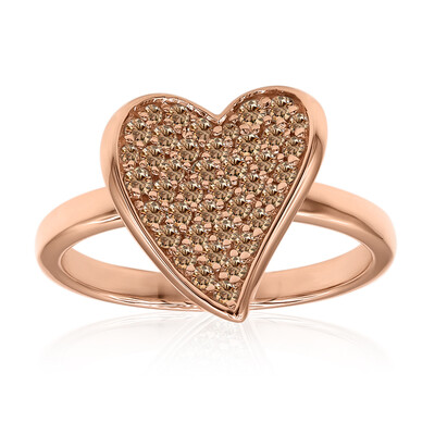 Anillo en oro con Diamante rosa de Francia de Argyle SI1 (Annette)
